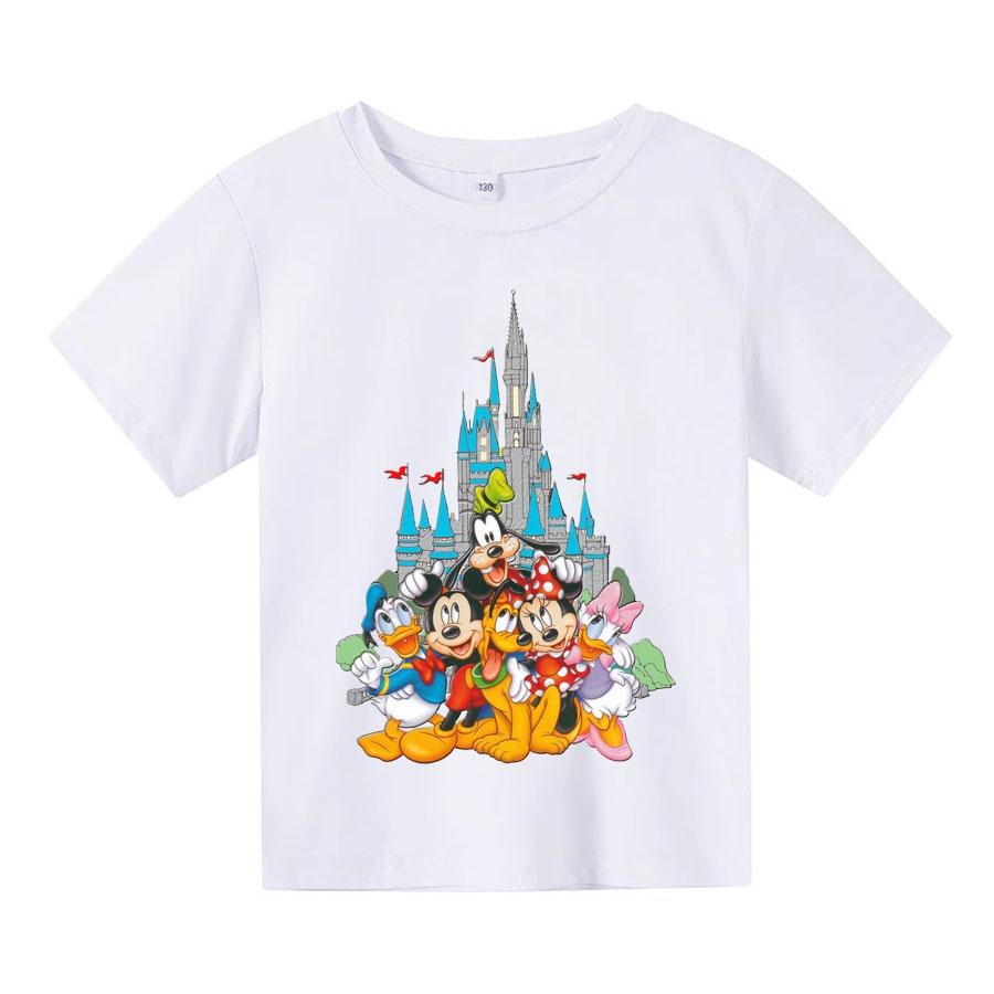 Áo thun cho bé, Áo thun trẻ em CARTOON, 4 màu, có size người lớn, Anam Store