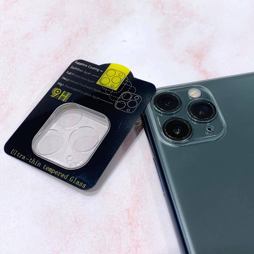 Cường Lực Camera 9H Dành Cho iPhone 11, 11Pro - 11Pro Max - Kèm Bộ Khăn Lau