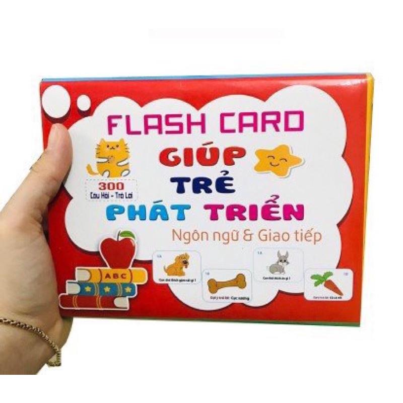 Bộ Thẻ Flash Card 300 Câu Hỏi Và Trả Lời Giúp Bé Phát Triển Ngôn Ngữ, Giao Tiếp