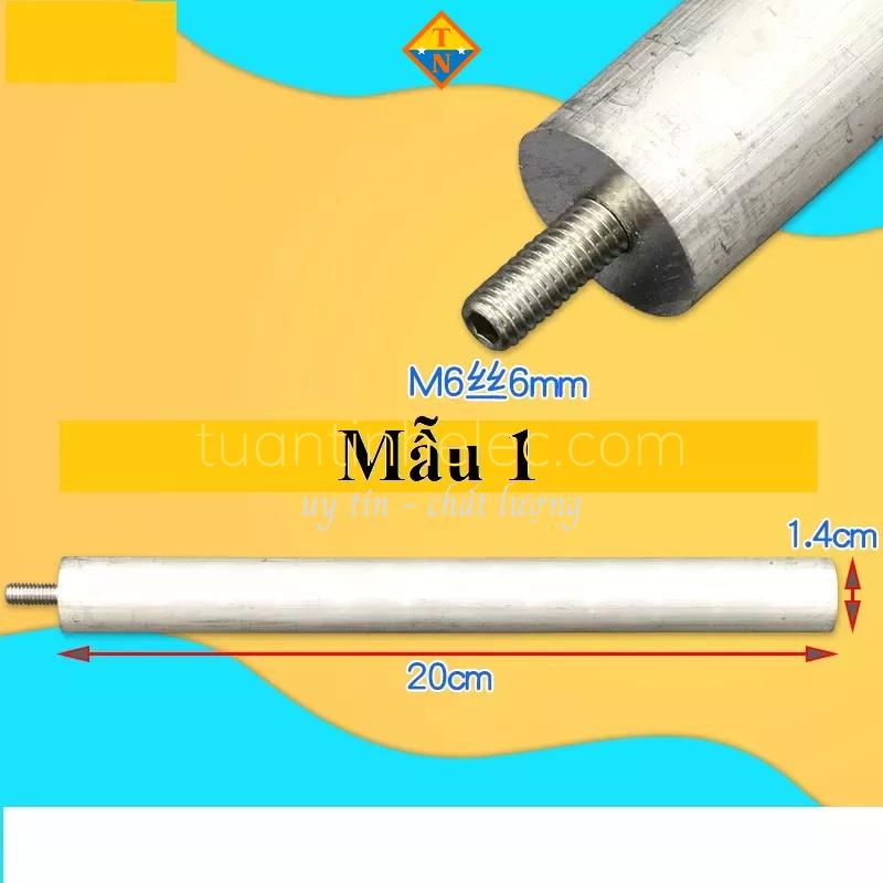 Thanh Magie khử cặn bình nóng lạnh ren 6mm, dài 20cm # phụ tùng bình nóng lạnh