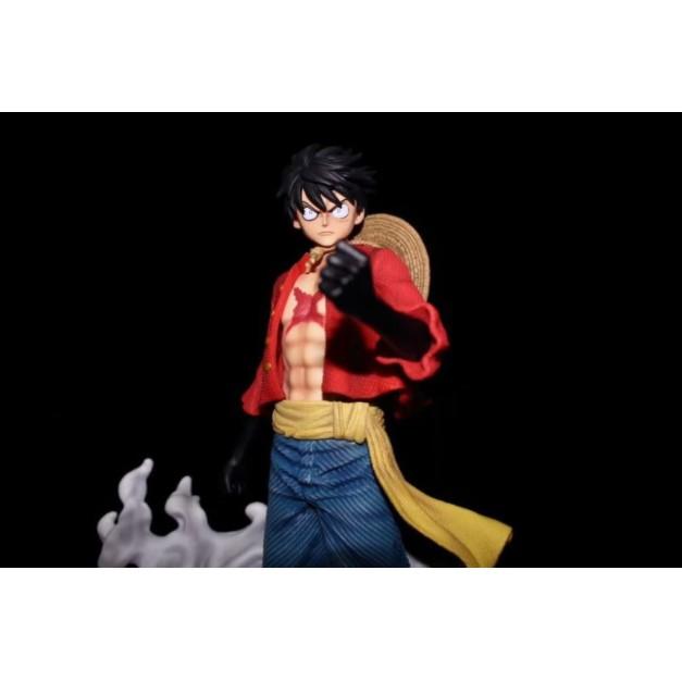 Mô hình One Piece - Luffy Haki Vũ trang cực kì nét màu da thật đẹp có led chỉnh đêm