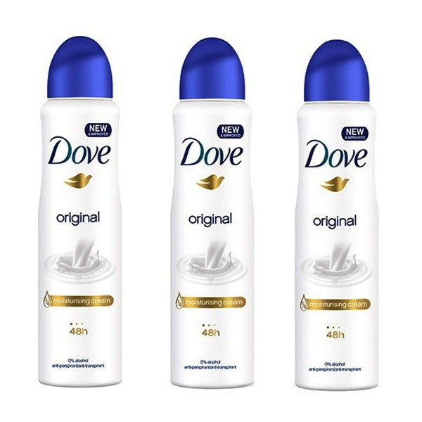 Lốc 6 xịt khử mùi Dove Original 150ml( không có tem phụ- không xuất hóa đơn )