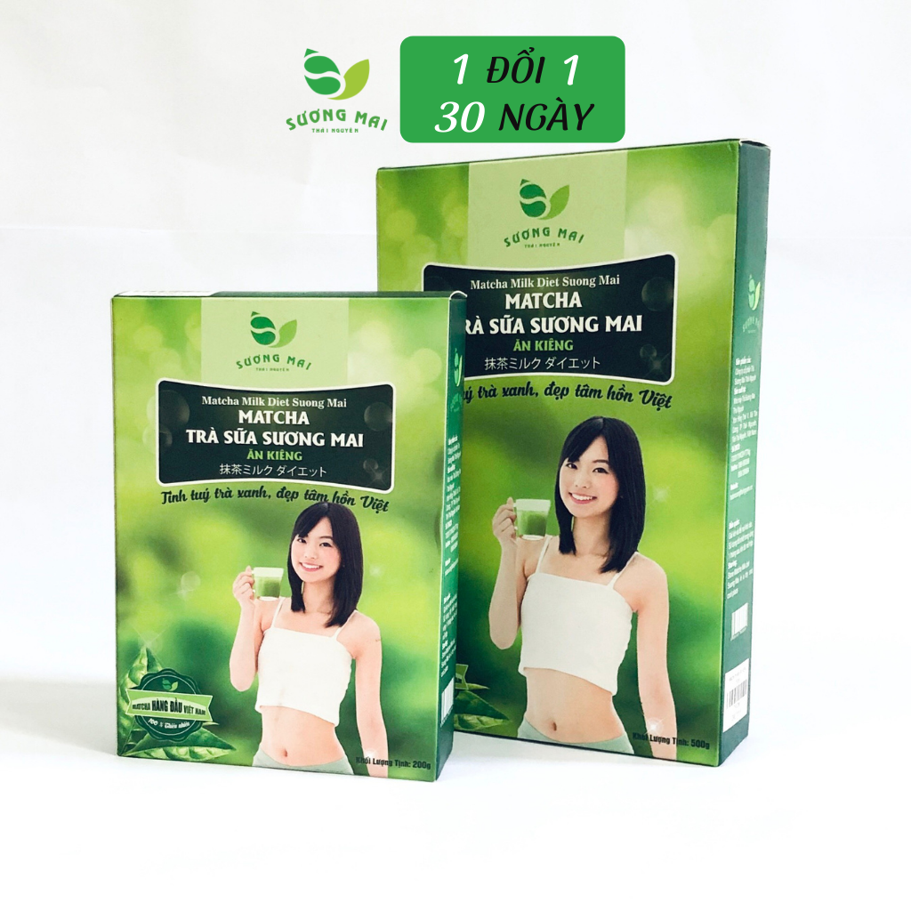 Matcha trà sữa ăn kiêng