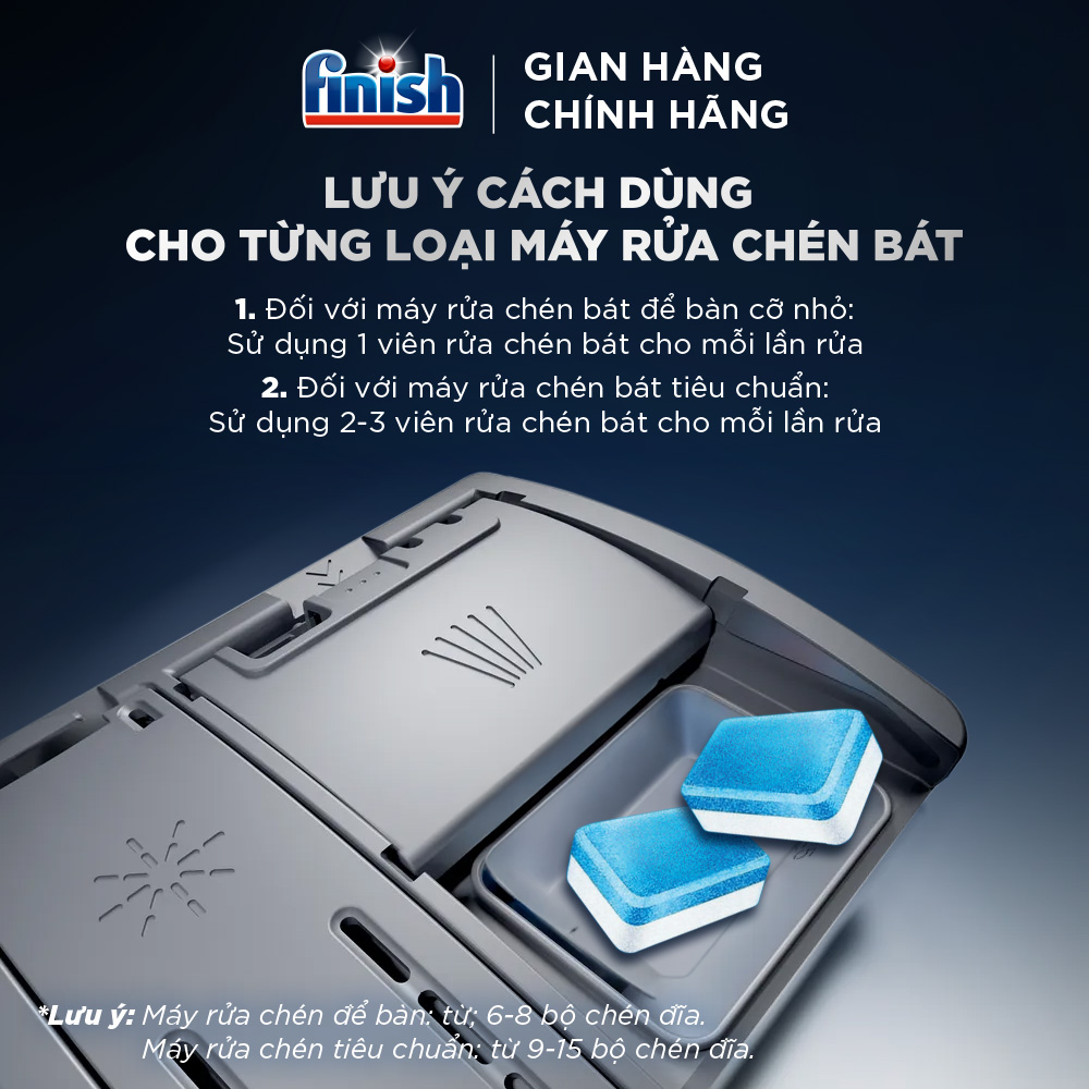 Viên Rửa Chén Finish Nhật Bản Power Cube 100 Viên