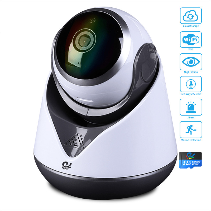 Camera Ip Quan Sát CareCam 19Y-200 Xoay Theo Chuyên Động (2.0Mpx) Kèm Thẻ Nhớ 32GB Chính Hãng