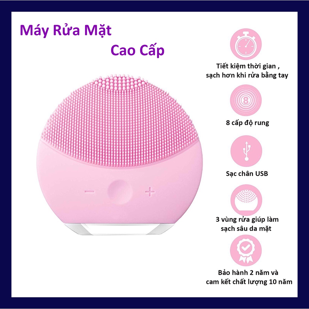 Máy Rửa Mặt Massage Tích Hợp Sóng Âm MINIIN - Forever - Facial Cleansing &amp; Massaging Device