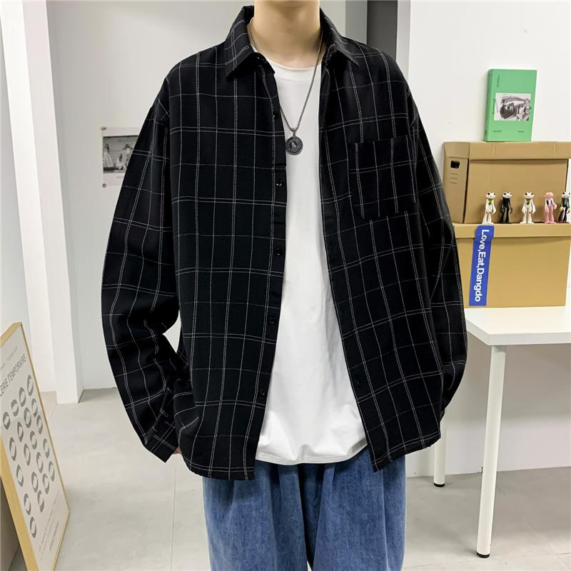 Áo Sơ Mi Dài Tay Thời Trang Hàn Quốc Cho Nam Cỡ S-3Xl