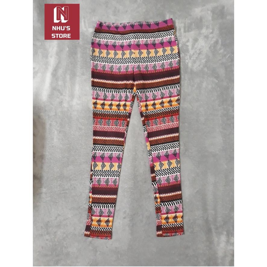 Quần Legging thun dành cho bạn nữ với nhiều họa tiết dùng để tập gym/yoga , co giãn 4 chiều thoải mái