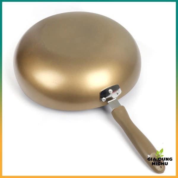 CHẢO BẦU CHỐNG DÍNH, CHẢO SÂU LÒNG VUNG KÍNH ĐÁY TỪ HÀN QUỐC SIÊU ĐẸP - sz 32cm
