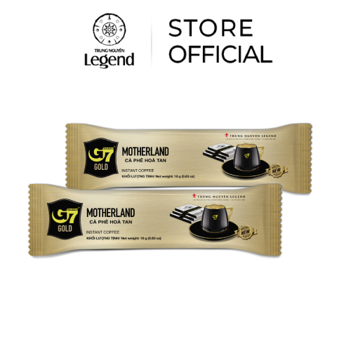 Cà Phê G7 Gold Motherland Hòa Tan - Trung Nguyên Legend - Hộp 14st