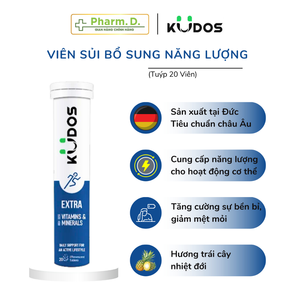 Viên Sủi KUDOS Bổ Sung Vitamin Và Khoáng Chất Cho Cơ Thể