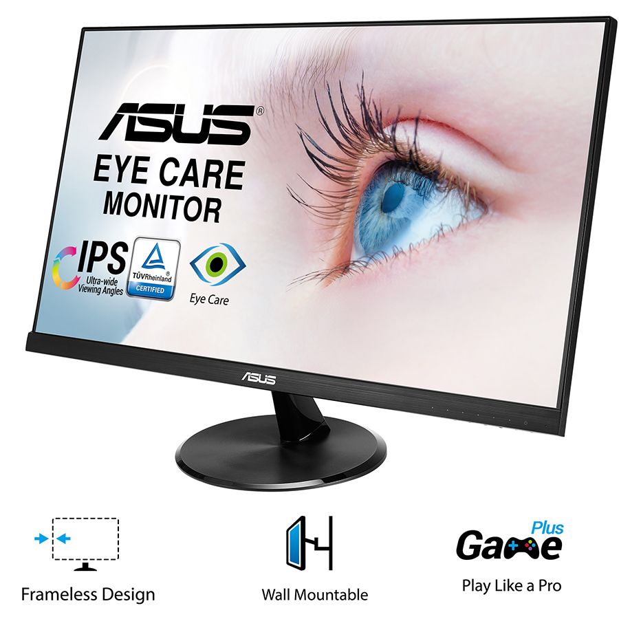 Màn Hình ASUS VP249HE 24 IPS Full HD (1920x1080) 5ms 60Hz Viền Mỏng Bảo Vệ Mắt - Hàng Chính Hãng