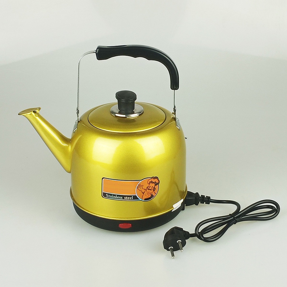 Ấm Siêu Tốc Điện Inox Cỡ Lớn NK Media MD-SD510 (5 lít) - Màu Ngẫu Nhiên - Hàng Chính Hãng