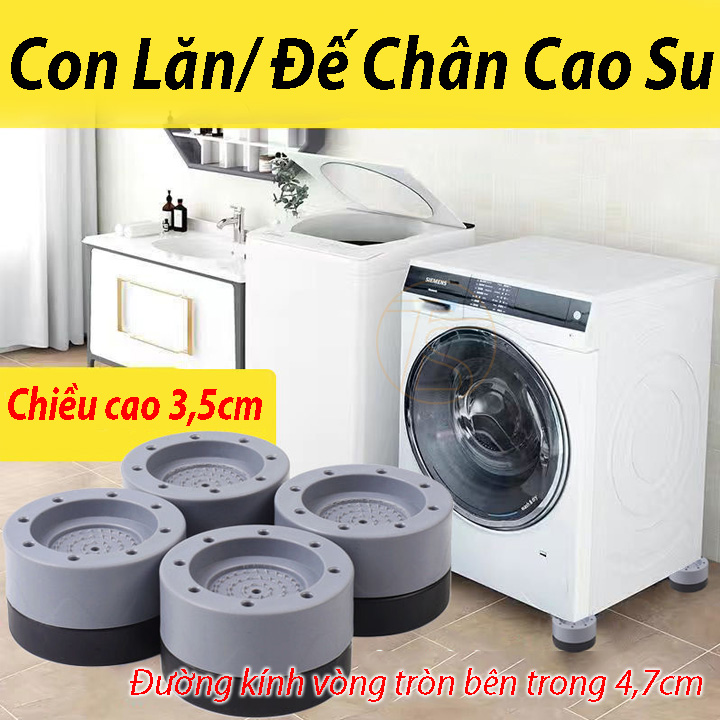 Combo 4 Chân Đế Kê Máy Giặt, Tủ Lạnh Đa Năng Phù Hợp Nhiều Máy