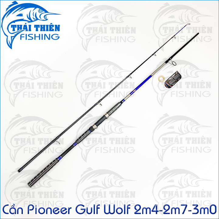 Cần Câu Cá Pioneer Gulf Wolf (Sói Vùng Vịnh) Rỗng  Kết Nối Gim, Cán Hở Siêu Bạo Lực