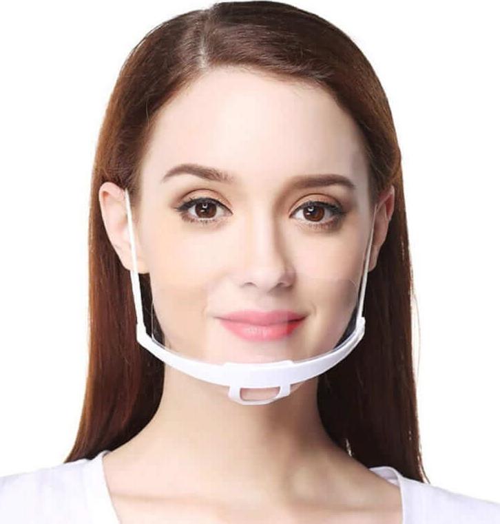 Hộp 10 chiếc Khẩu trang nhựa trong suốt mã 601