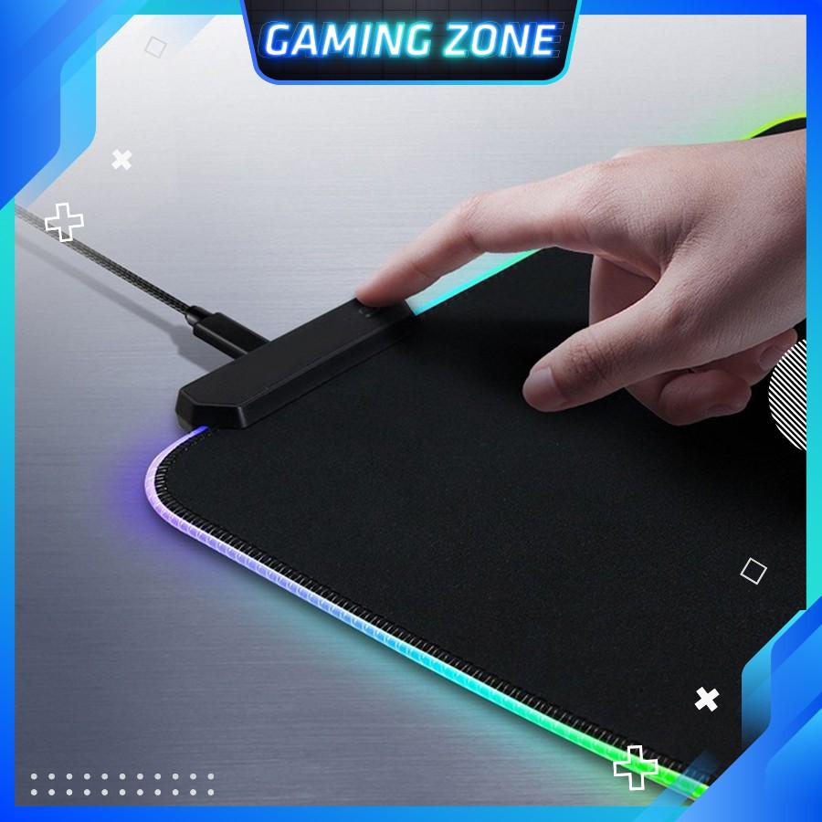 Lót chuột, bàn di chuột, pad chuột chơi game LED RGB cỡ lớn chống trượt siêu bền siêu đẹp