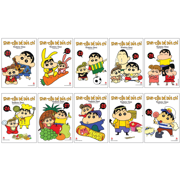 Combo Manga - Shin Cậu Bé Bút Chì: Tập 21 - 30 - Tặng sổ tay xương rồng