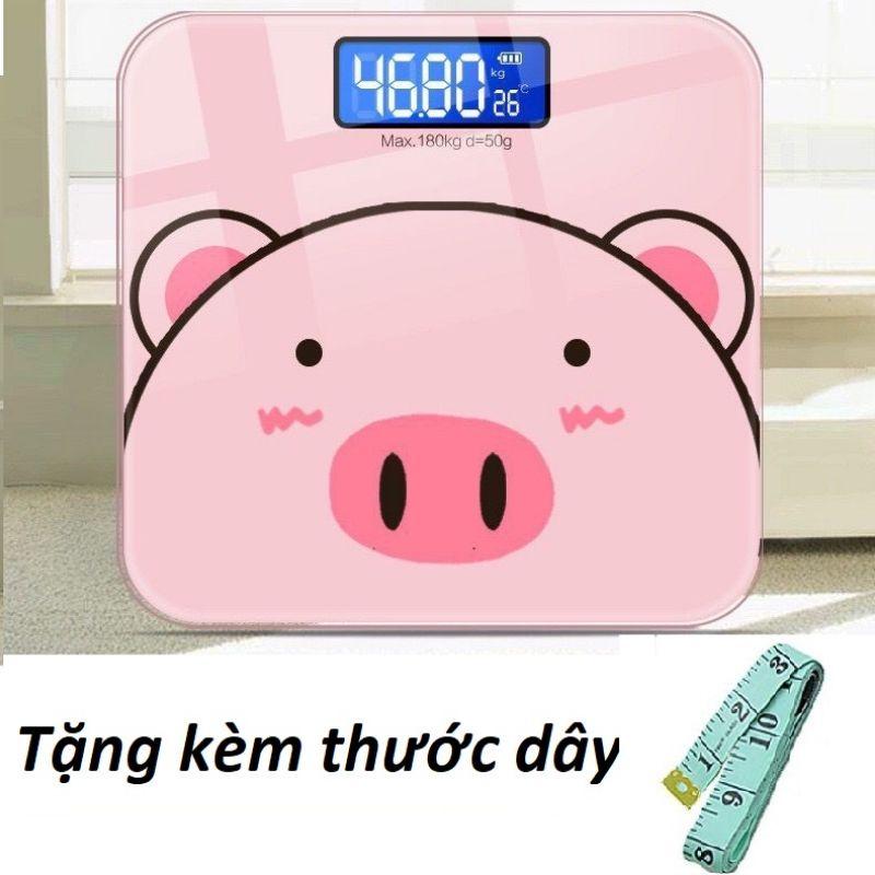 Cân Điện Tử Sức Khỏe Hình Chú Heo Xinh Xắn Dành Cho Gia Đình - Tiện Lợi - Chính Xác