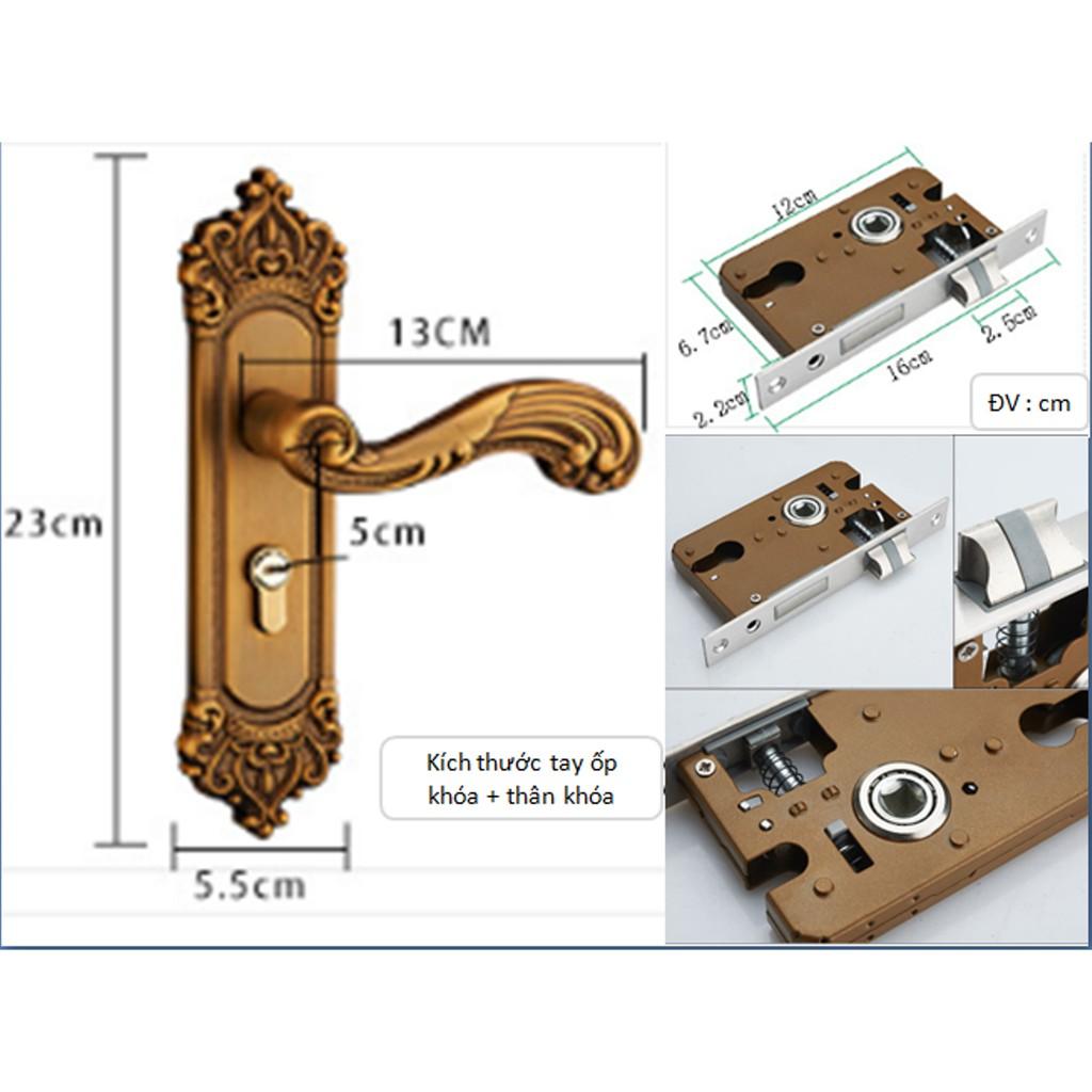 Khóa cửa tay gạt hợp kim MS19