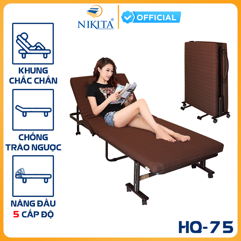 Giường gấp kiểu dáng hàn quốc Nikita NKT-HQ75