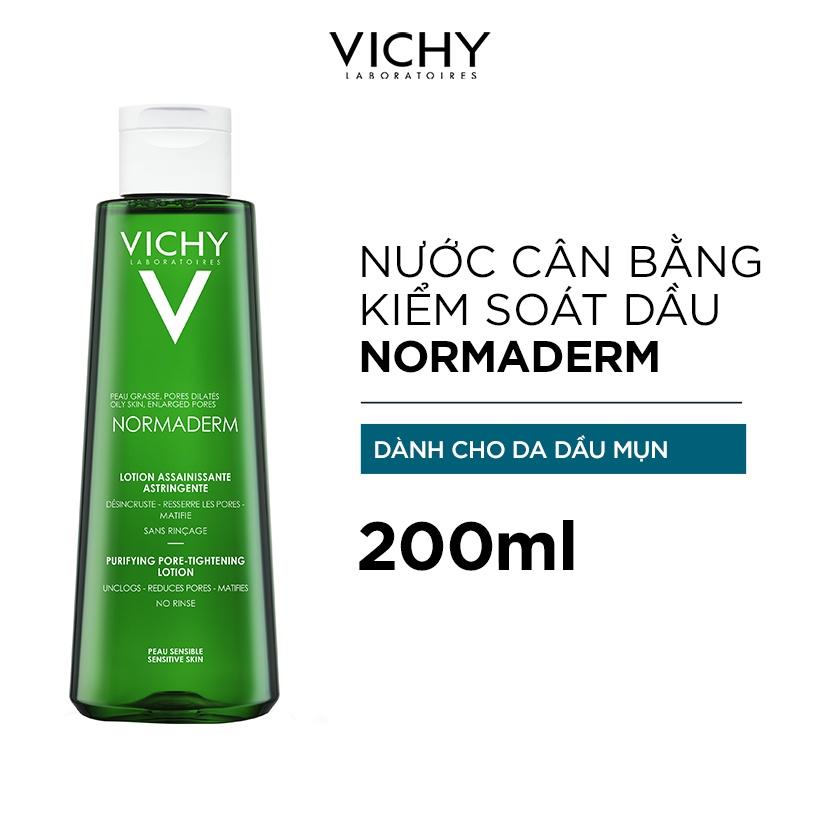 Nước Cân Bằng Dành Cho Da Dầu, Da Mụn Normaderm Purifying Pore - Tightening Vichy 200ml