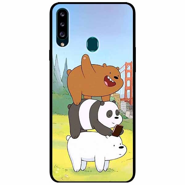 Ốp lưng dành cho Samsung A20s mẫu Bộ Ba Chú Gấu
