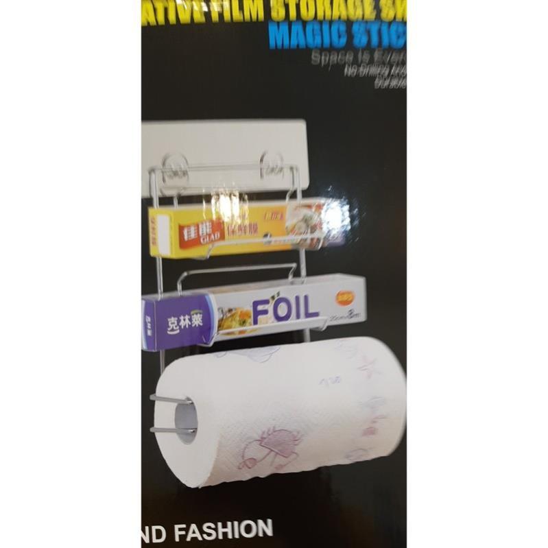 Kệ inox dán tường bếp,dán cạnh tủ lạnh đa năng GDTH