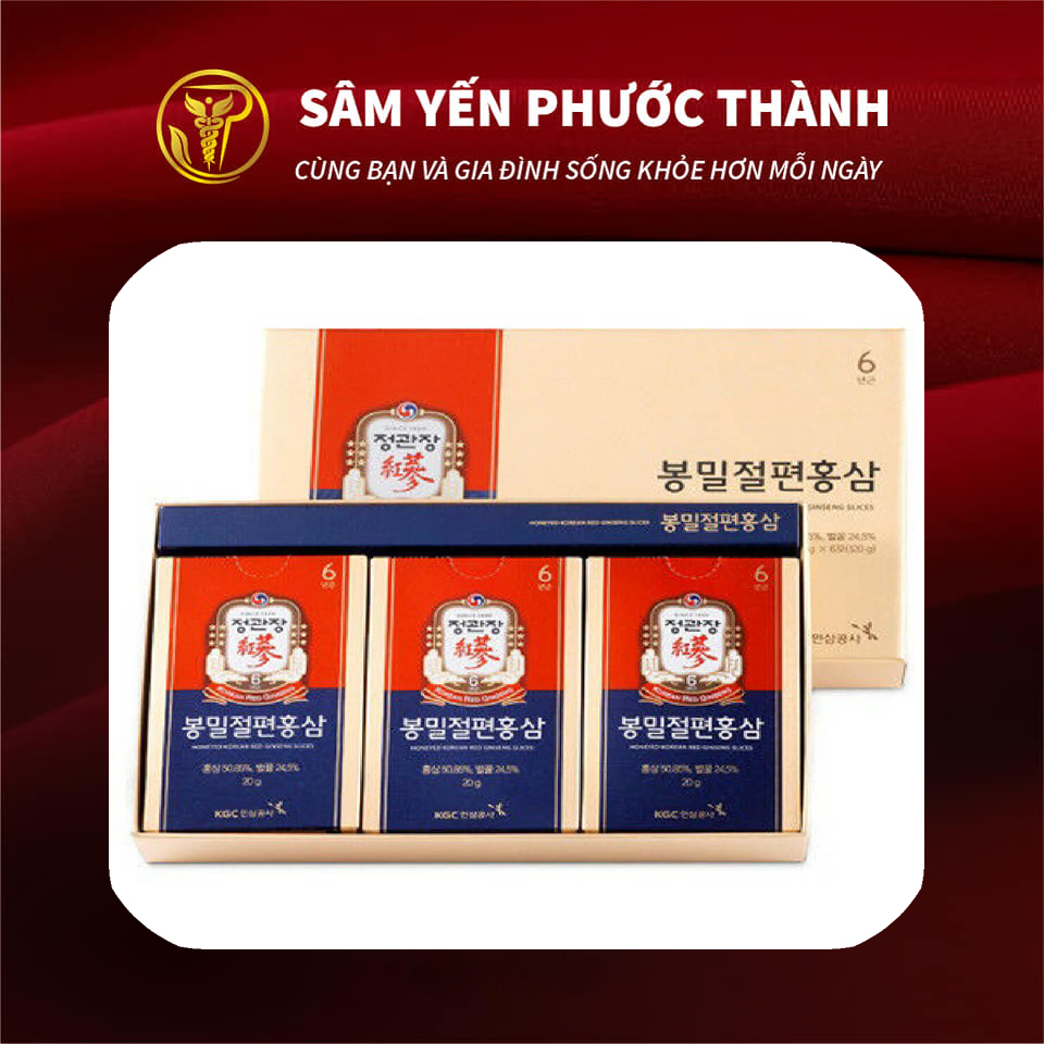 Hồng Sâm tẩm mật ong KGC Cheong Kwan Jang (hộp 06 gói)