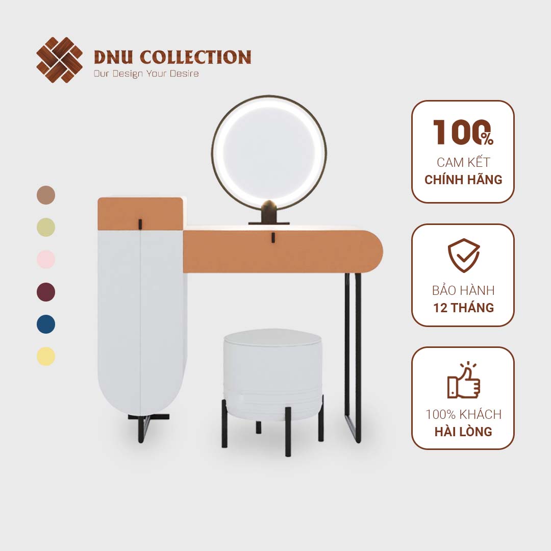 Bàn trang điểm Dnu Diana ( Có gương) gỗ mdf phong cách hiện đại tối giản tân cổ điển colorblockn