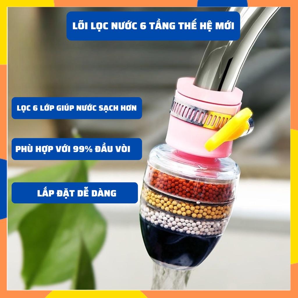 Lọc nước tại Vòi 6 Tầng Cao Cấp Siêu Tiện Lợi Lắp Đặt Dễ Dàng K92