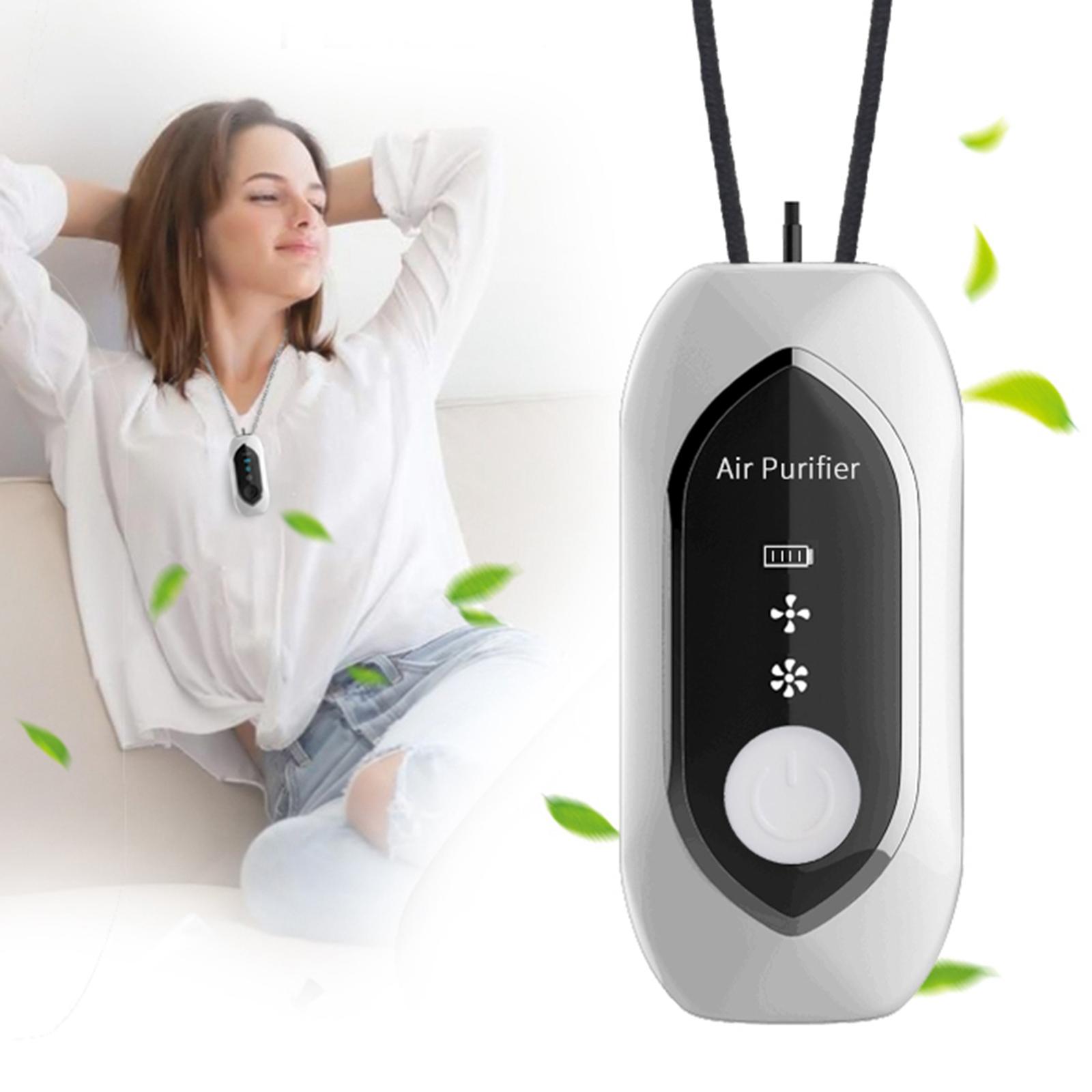 Wearable Air Purifier,Protable Personal Air Purifier Necklace, Travel Outdoor Negative Ion Generator, Remove Smoke Smell, Car/Pet Smell