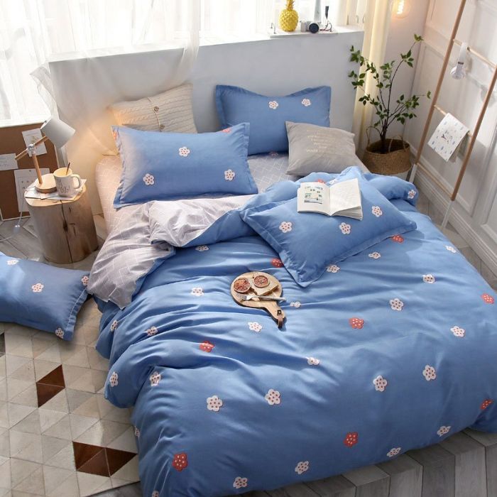 Bộ chăn ga gối Cotton cao cấp 1m6x2m THC139