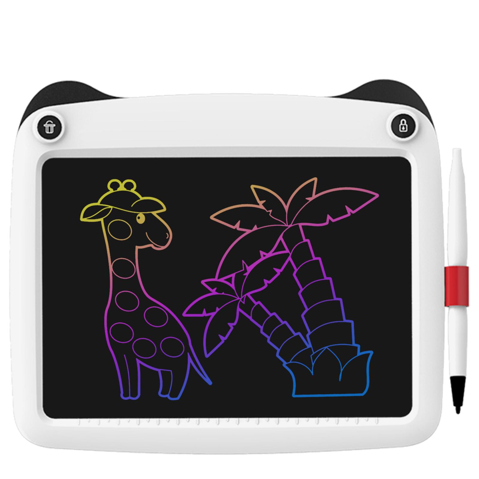 LCD Writing Tablet 9 Inch Handwriting Drawing Tablet Colorful Screen with Stylus Lock Button for Kids Learning Gifts