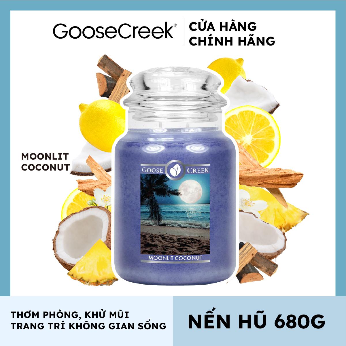 Nến hũ Goose Creek (680g) - Moonlit Coconut