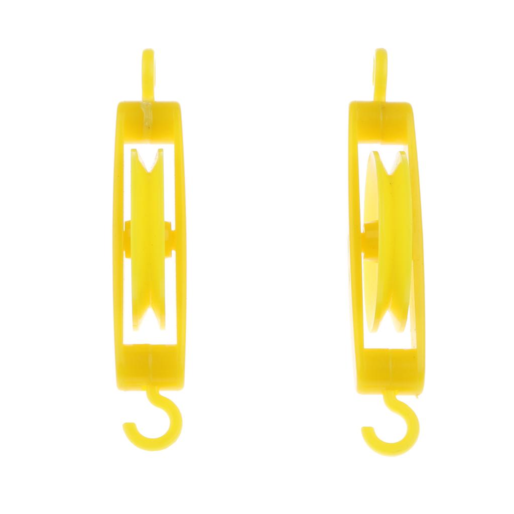 2 Pieces Plastic Pulley Support Base for Physics Force Teaching Classroom