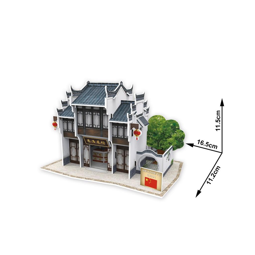 Mô hình giấy 3D - Chinese Restaurant - Chiu Chow - W3179h