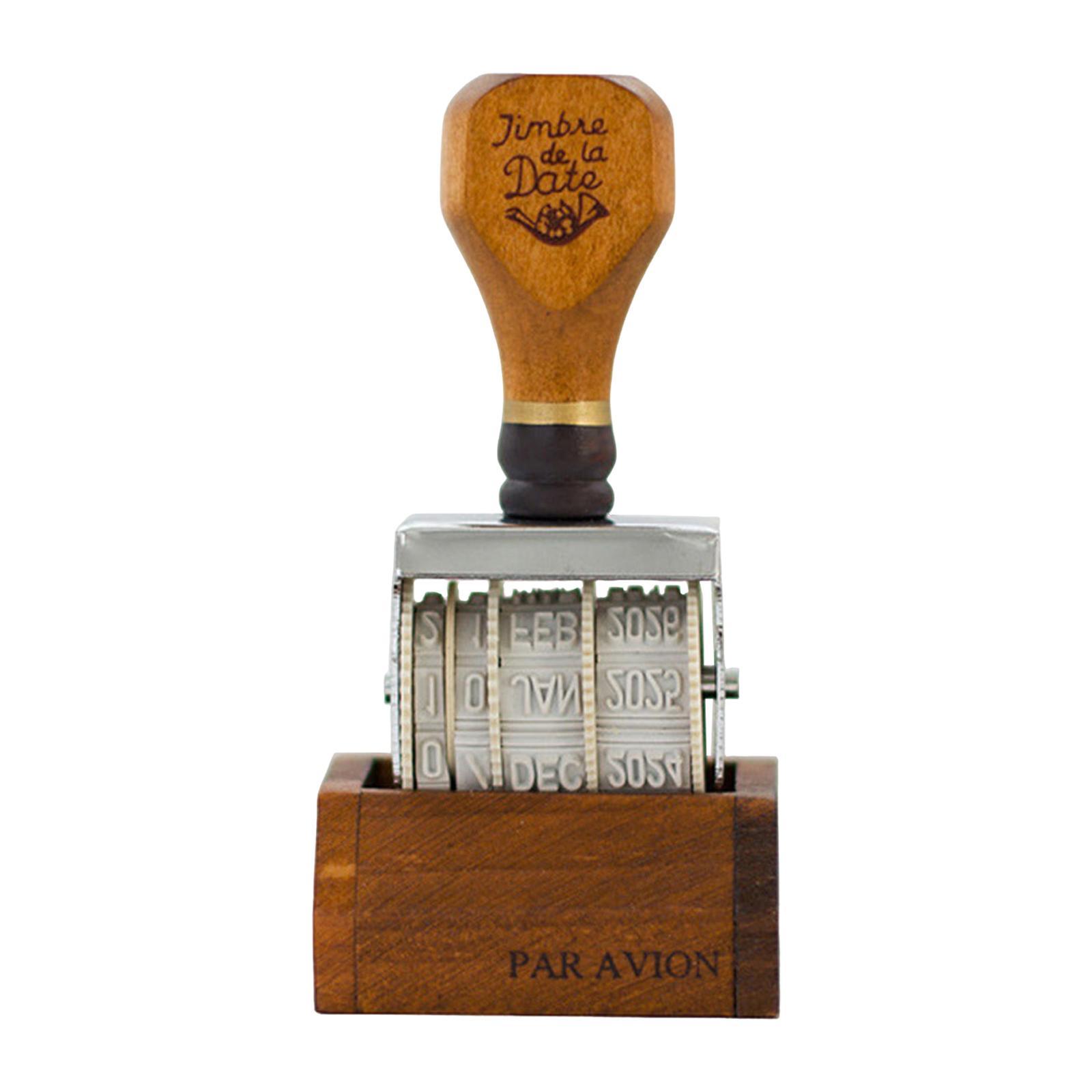Roller Date Stamp Rubber Stamp Day Month Year Stamp Office Stamp Multifunctional Roller Stamp Business Stamps for DIY Craft Diary Decoration