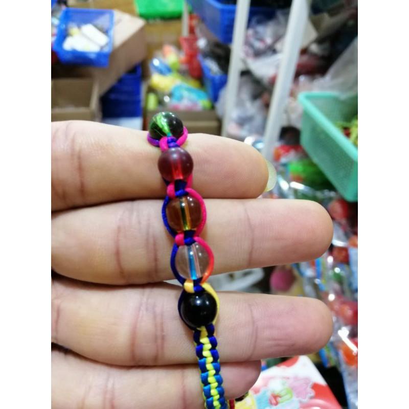 DÂY TAY NGŨ SẮC 5 HẠT MAY MẮN