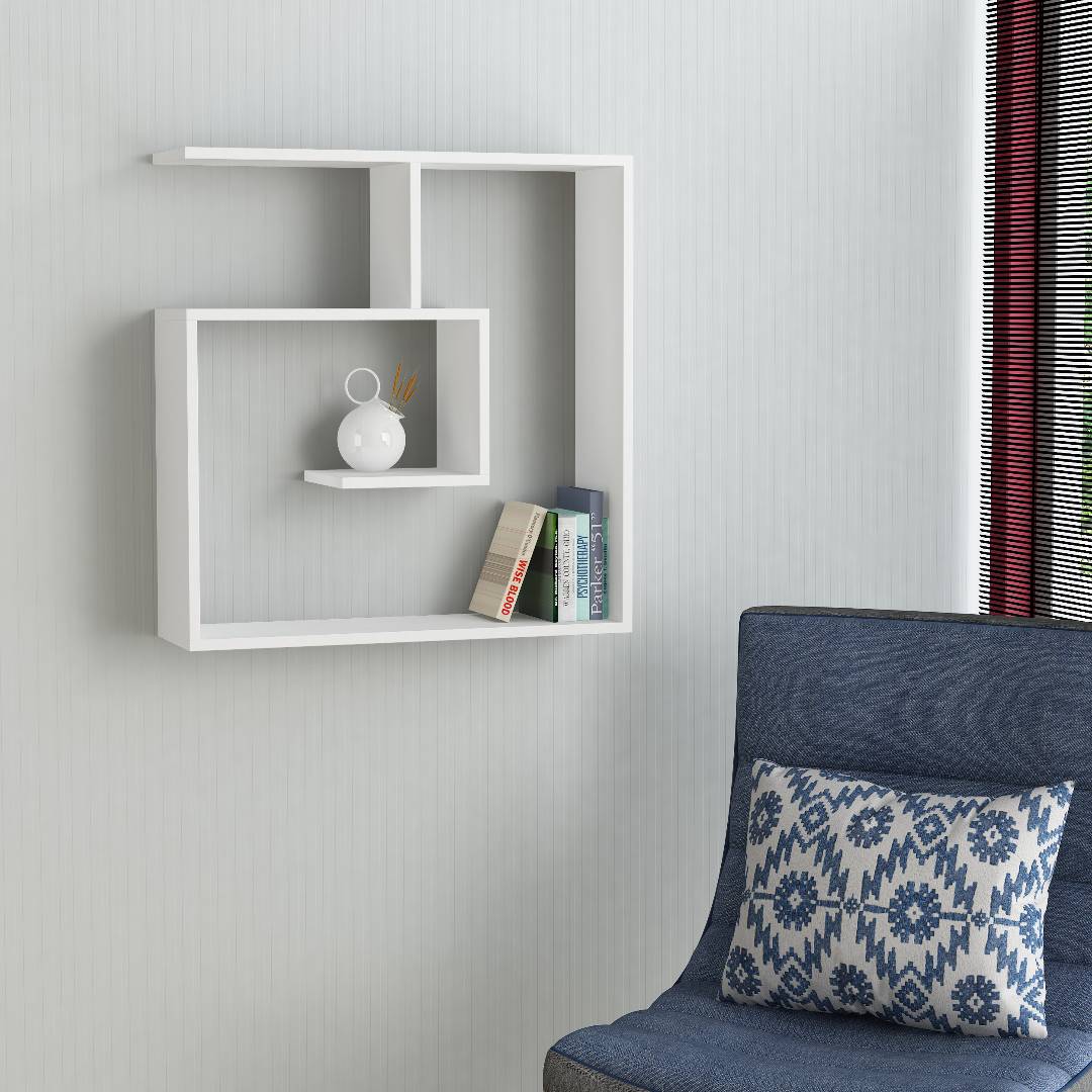 Kệ gỗ trưng bày kiểu dáng thanh lịch SMLIFE Woodstock
