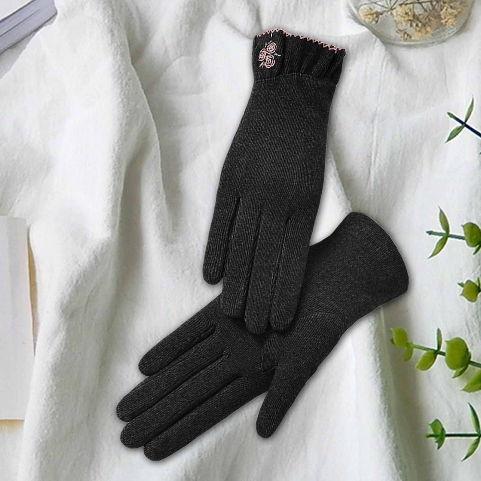 Women Winter Gloves Touchscreen Windproof Thermal Cold Weather Gloves for Running Cycling Hiking
