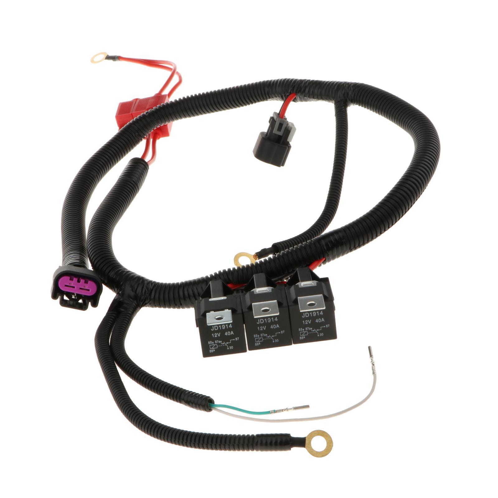 8" Dual Electric Cooling  Harness Kit For 1999–2006 ECU Control
