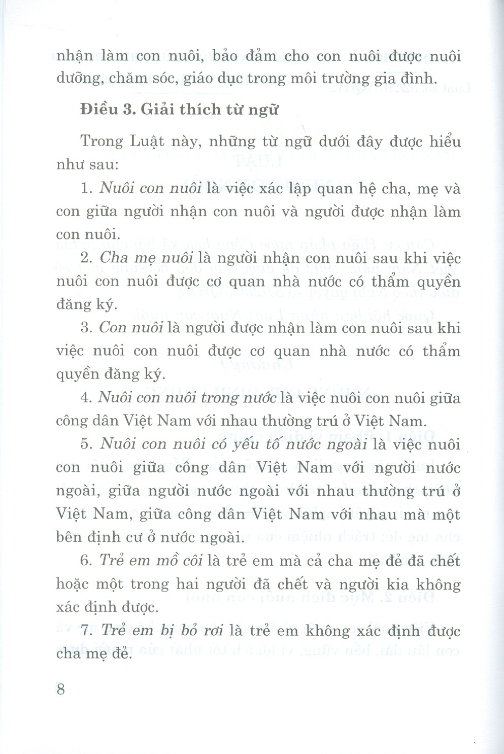 Luật Nuôi Con Nuôi Năm 2010