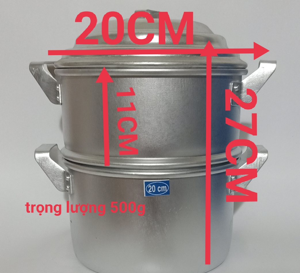 NỒI, XỬNG NHÔM HẤP ĐA NĂNG LOẠI 1 KG GẠO NẾP