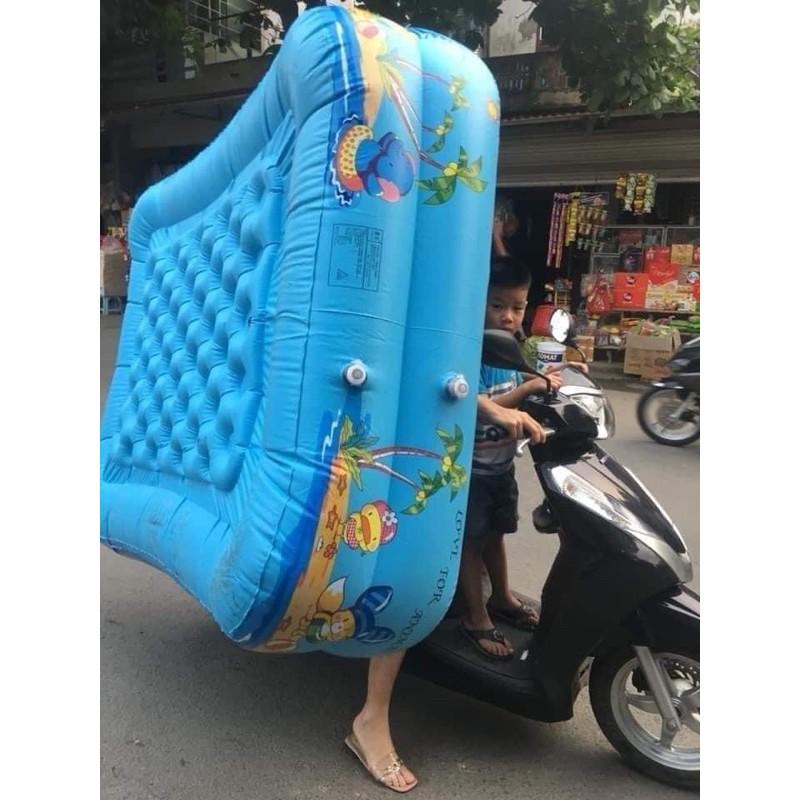 BỂ BƠM PHAO CHỐNG TRƯỢT KÈM BƠM PHAO ĐỦ KÍCH CỠ CHO BÉ YÊU