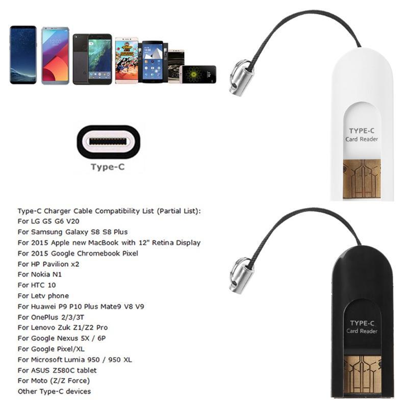 Đầu đọc thẻ nhớ USB Type C sang USB 2.0 Type A Micro SD TF