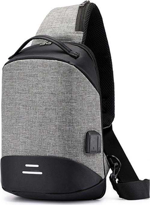 Túi đeo chéo thời trang nam cao cấp HN - Có Cổng USB, Cổng Tai Nghe