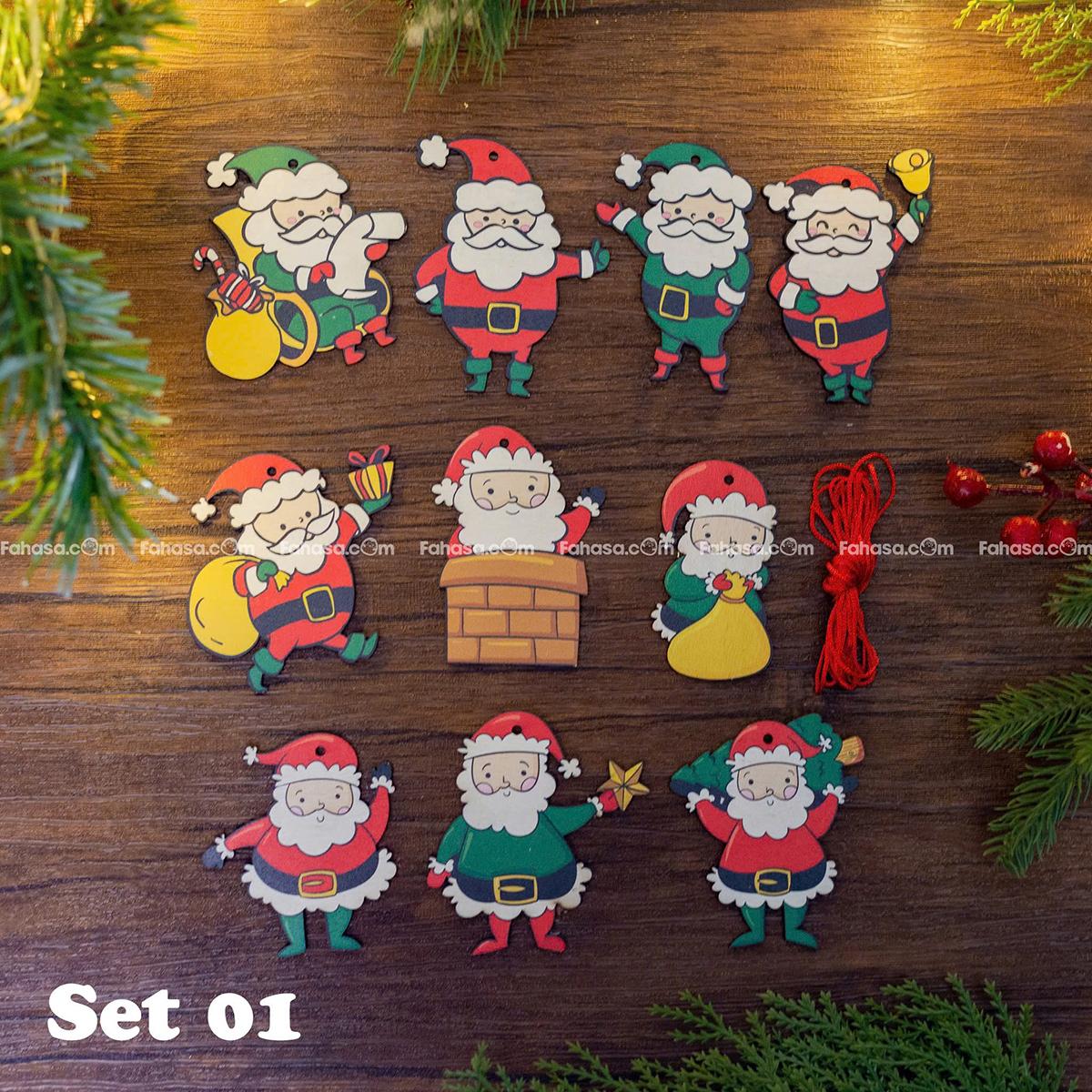 Dây Hình Gỗ Trang Trí Giáng Sinh - Bách Mộc - Set 1