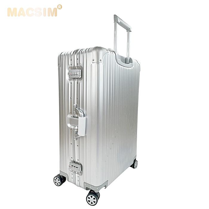 Vali hợp kim nhôm nguyên khối MS1104 Macsim cao cấp màu Bạc cỡ 29 inches