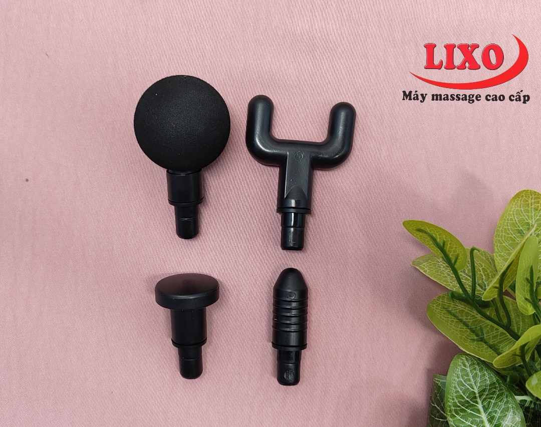 Súng Massage - Súng Massage Trị Liệu Toàn Thân - SM 406 - 4 đầu 6 cấp độ giúp cơ thể thư giãn sảng khoái